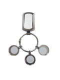 Photo Family Key chain  Rectangle keyring with 3 circle keyrings